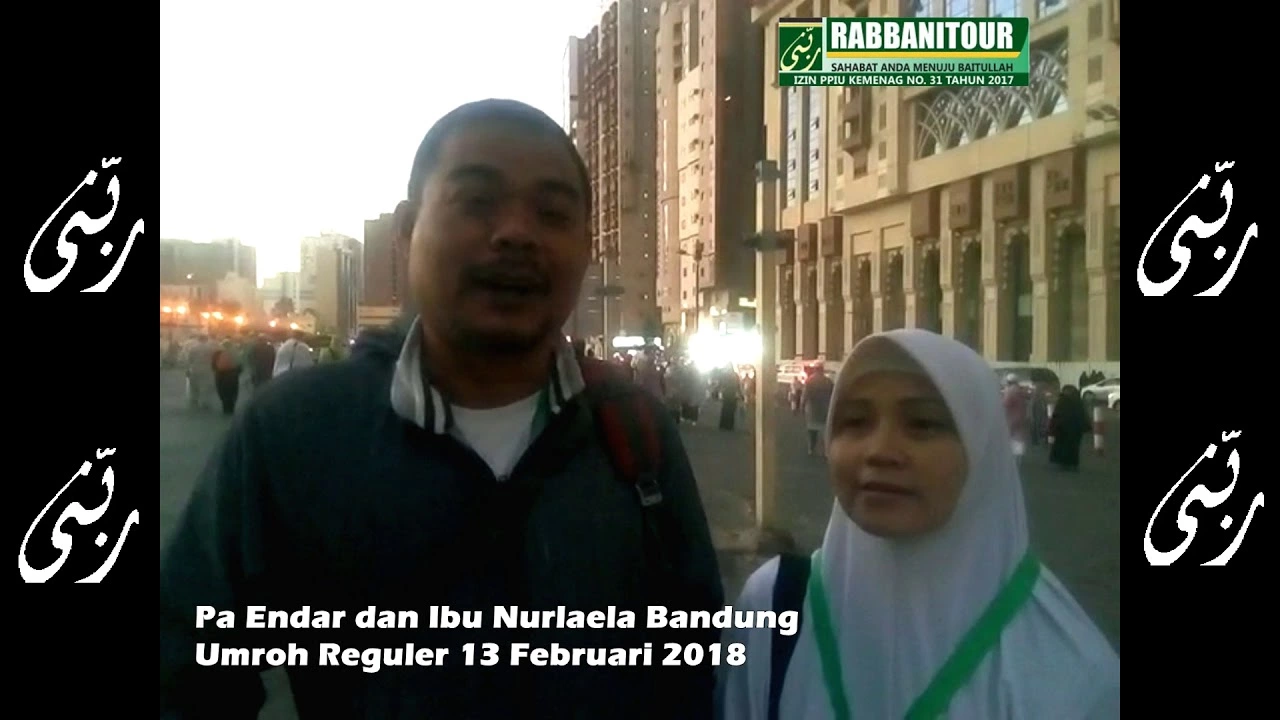 Pa Endar dan Ibu Nurlaela Umroh Reguler 13 Februari 2018